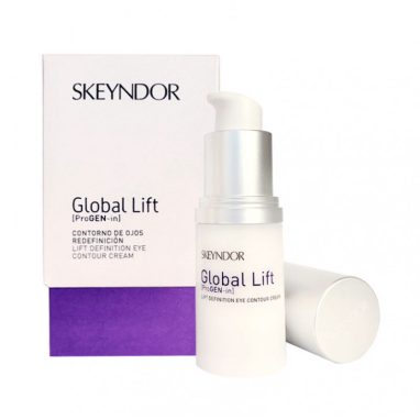 Fotografía del Contorno de Ojos Global Lift, innovación antienvejecimiento de Skeyndor